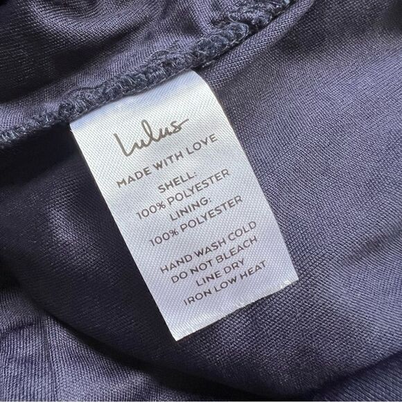 Lulu’s Love Poem NWT Navy Blue Lace Floral Mini Dress Size Medium - Picture 13 of 14